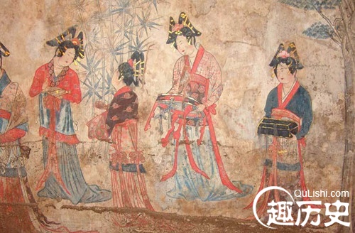 辽金元服饰:辽代女子服饰 - 我爱古诗