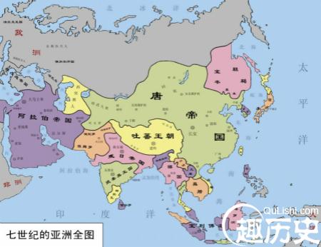 大食帝国版图图片