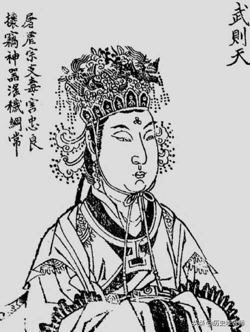 唐朝千年古画展示武则天真实相貌，与电视剧中的形象有着明显差异，身材高大惊人
