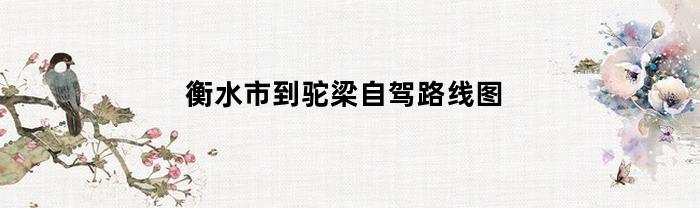 從衡水市到駝梁自駕路線圖是什么？