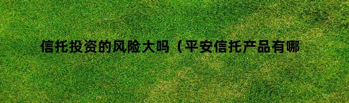 信托投資，風險大么