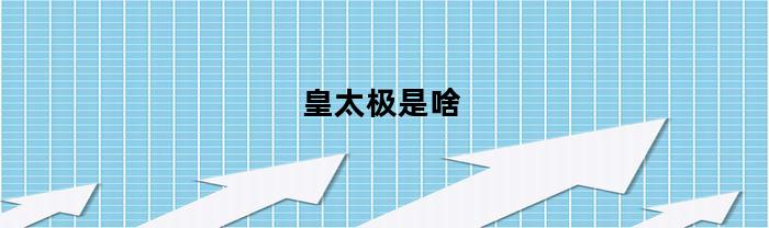 皇太極是什么